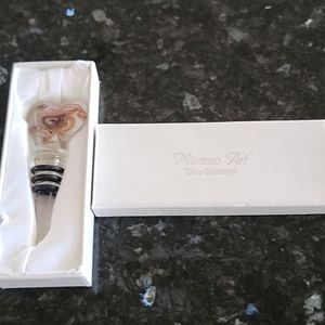 Wine Stopper Murano Art Deco Collection